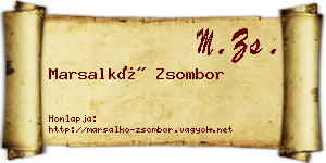 Marsalkó Zsombor névjegykártya